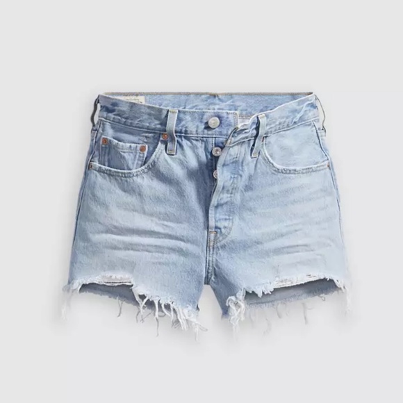 Levi’s 501® ORIGINAL FIT HIGH RISE WOMEN'S SHORTS W26 - Picture 1 of 11